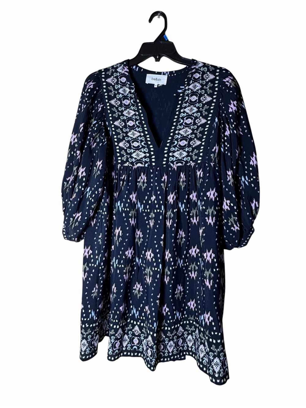 ba&sh Puff Sleeve Mini Naia Dress Size Medium